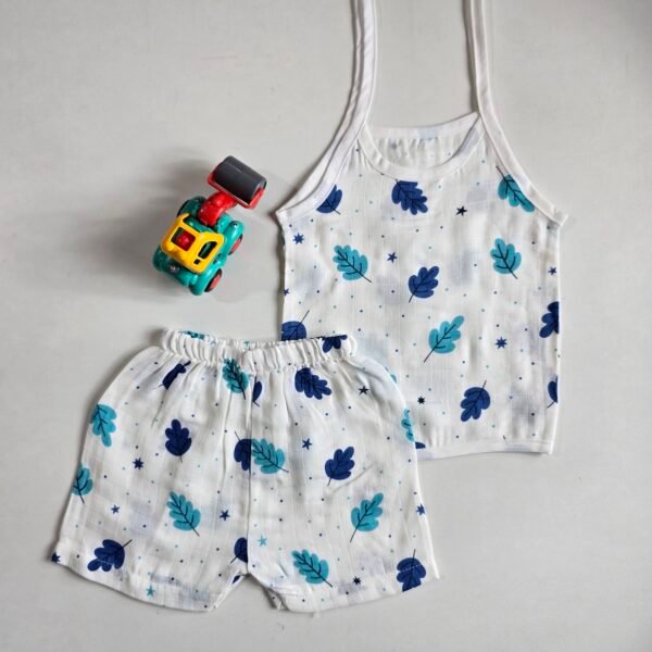 Muslin Baby Jabla & Short Set