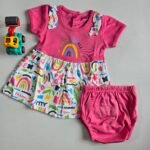 Baby Girls Cotton Frock with Bloomer
