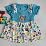 Baby Girls Cotton Frock with Bloomer - Image 2