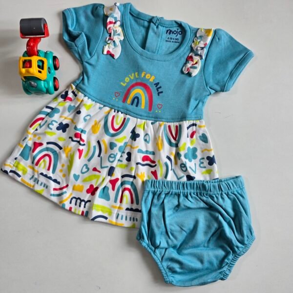 Baby Girls Cotton Frock with Bloomer